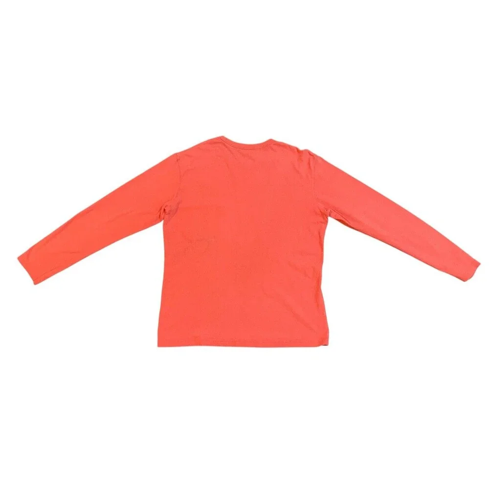 Uniqlo U Salmon Pink Longsleeve Pocket T Shirt Men’s Size Medium Essential